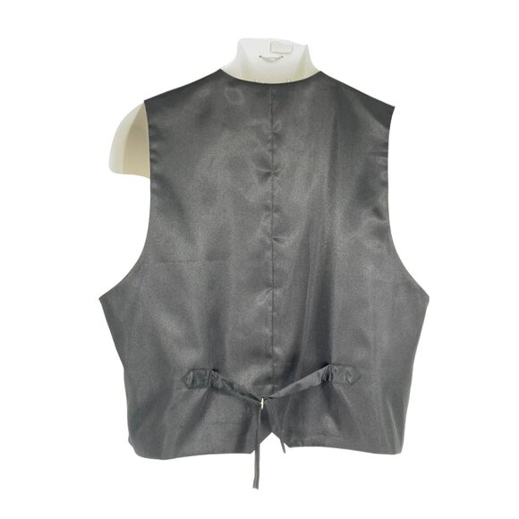 Frontier Classics Mens XL Ivory Vest Paisley Button Collar Adjustable Back - Picture 9 of 12